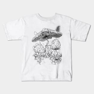 Mario Mushroom Typologies Kids T-Shirt